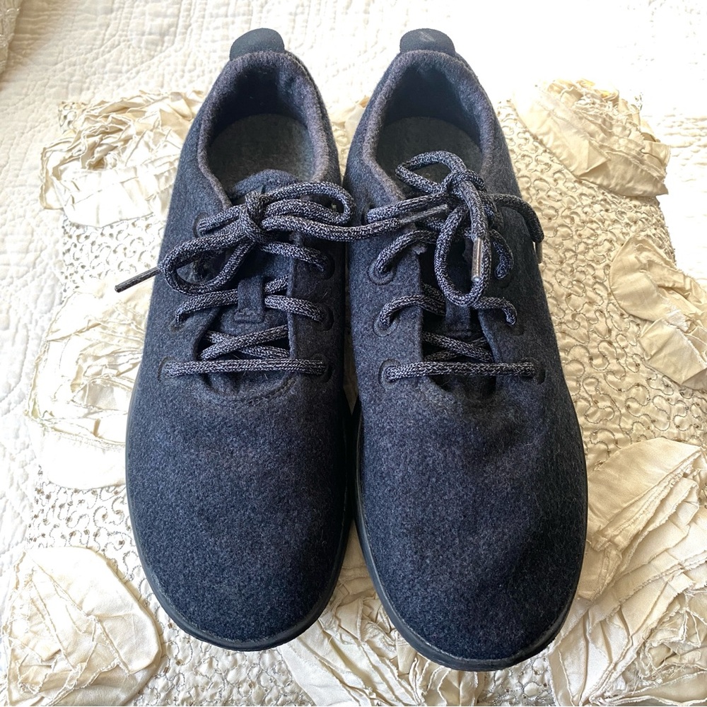 Allbirds Wool Runners Natural Charcoal Black Running Walking Sneakers Size 9 Men - Picture 4 of 16